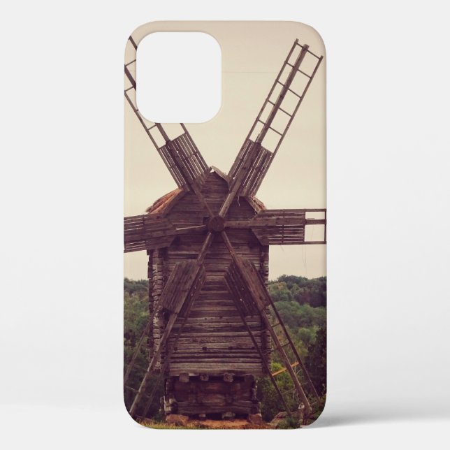 Old windmill. Autumn landscape. Ukrainearchitectur Case-Mate iPhone Case (Back)