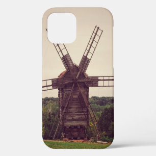 Old windmill. Autumn landscape. Ukrainearchitectur iPhone 12 Case