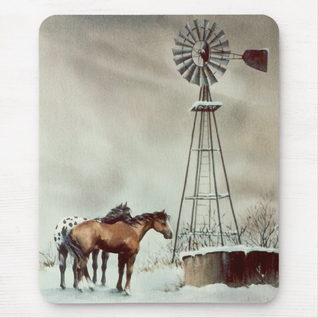 OLD WINDMILL by SHARON SHARPE Mouse Pad (Front)