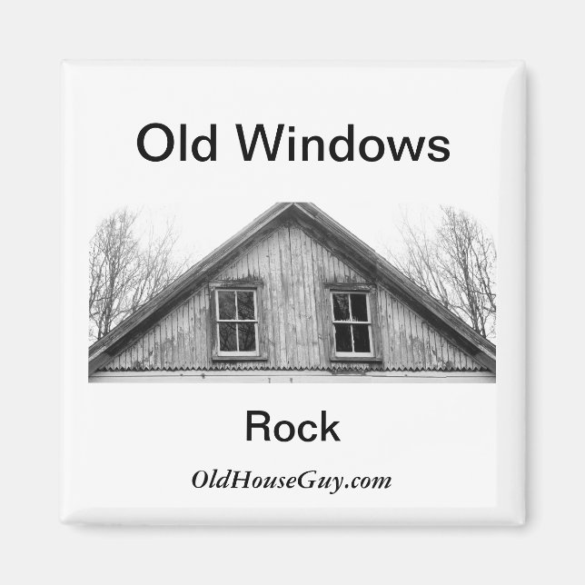 Old Windows Rock Magnet (Front)