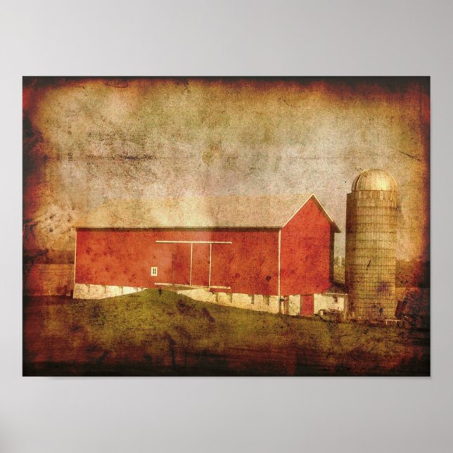 Old Wisconsin Barn-poster Poster (Front)