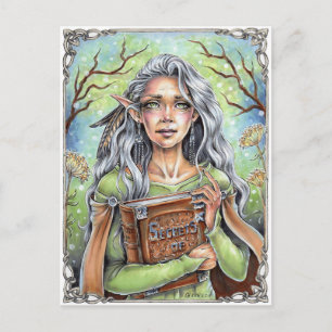 Old Wise Fairy Postcard