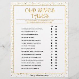 Old Wives Tales [Golden Sparkles] Letterhead