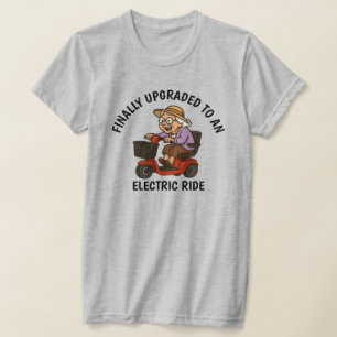 Old Woman on Scooter T-Shirt