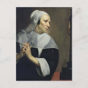 Old Woman Praying Postcard