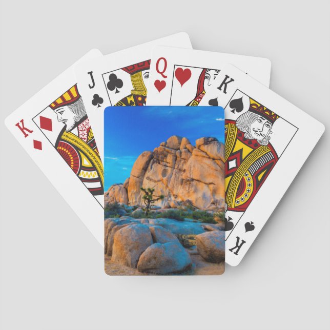 Old Woman Rock - Joshua Tree National Park Playing Cards (Back)