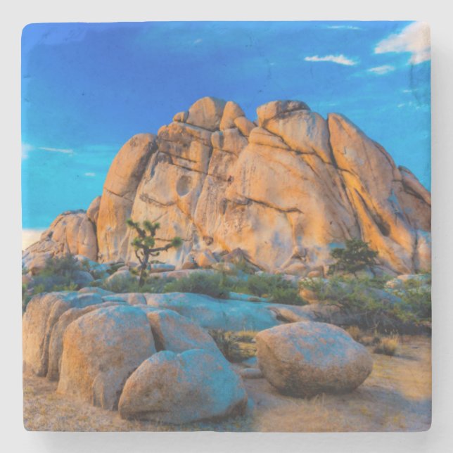 Old Woman Rock - Joshua Tree National Park Stone Coaster (Front)