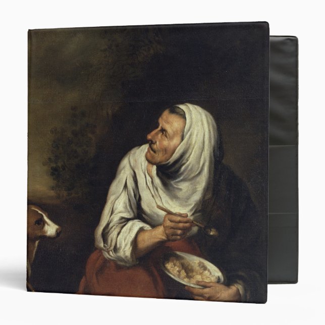 Old Woman with Dog Binder (Front/Inside)