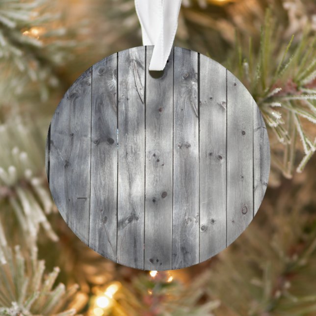 Old Wood Planks Ornament (Tree)