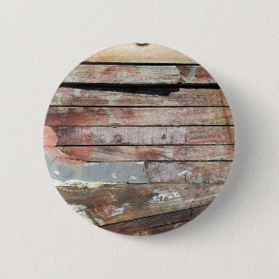 Old wood rustic boat wooden plank 2 inch round button