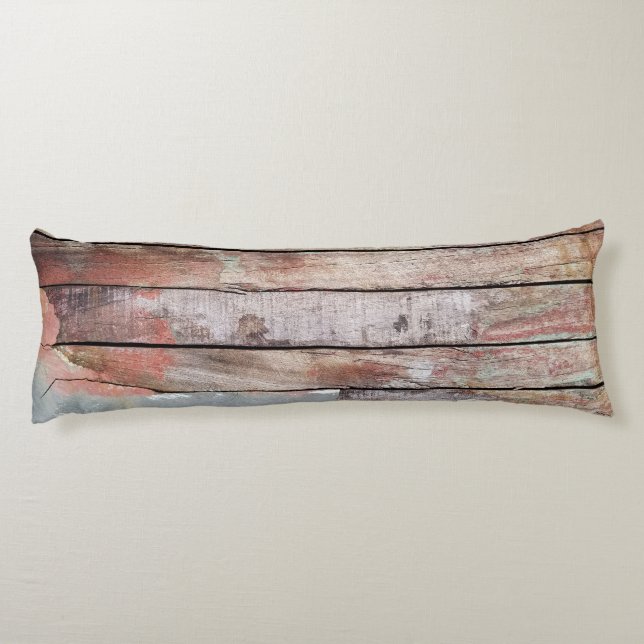 Old wood rustic boat wooden plank body pillow (Back)