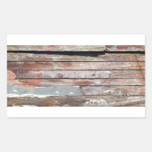 Old wood rustic boat wooden plank sticker