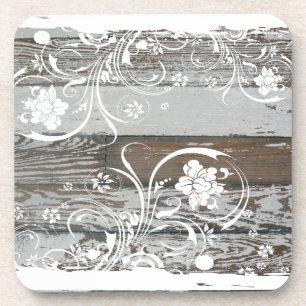Old Wood Shabby Chic Coasters
