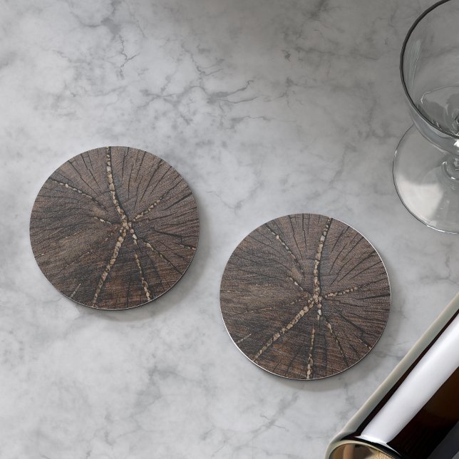 Old Wood Slice Tree Stump Coaster (Creator Uploaded)