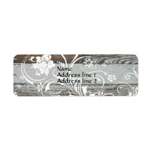 Old Wood Swirl Address Labels