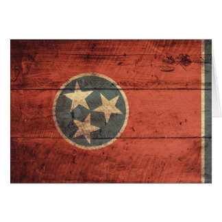 Old Wood Tennessee Flag;