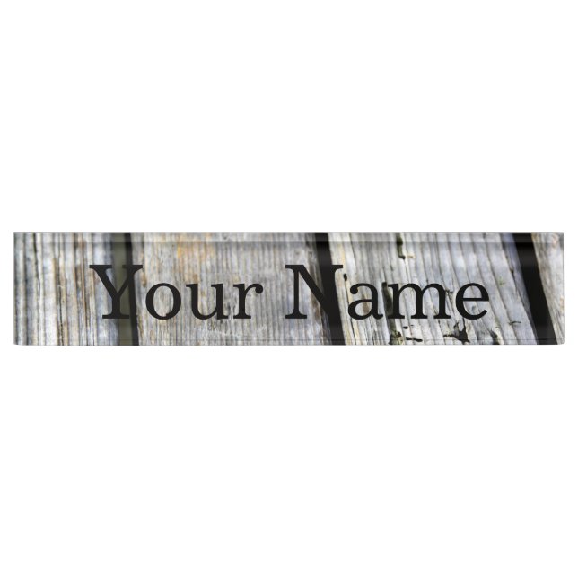Old Wood Texture Nameplate (Front)