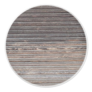 old wood wall ceramic knob