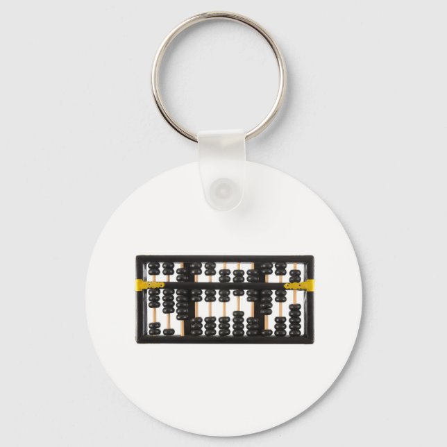 Old wooden abacus keychain (Front)