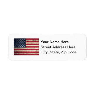 Old Wooden American Flag