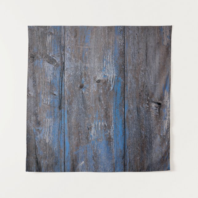 Old wooden background. Grunge textureabstract, anc Tapestry (Front)