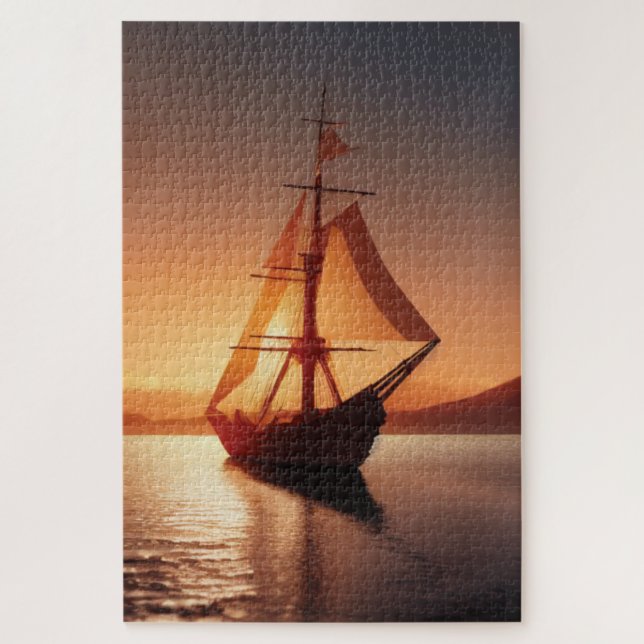 Old Wooden Boat Jigsaw Puzzle (Vertical)