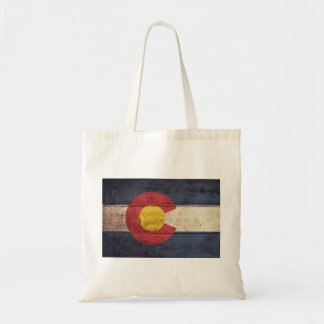 Old Wooden Colorado Flag Tote Bag