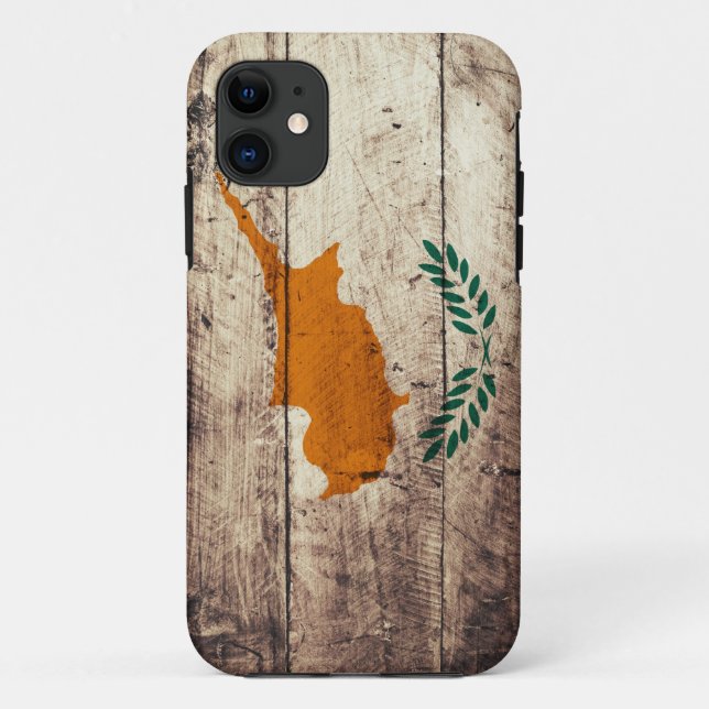 Old Wooden Cyprus Flag Case-Mate iPhone Case (Back)