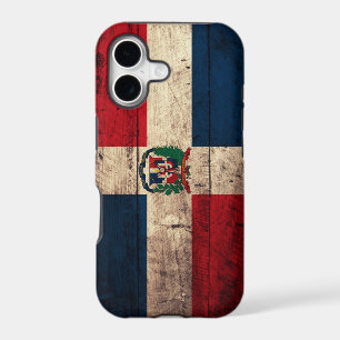 Old Wooden Dominican Republic Flag
