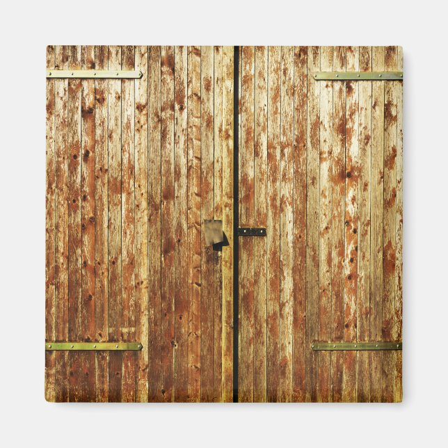 Old Wooden Doors Magnet (Front)