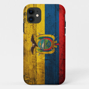 Old Wooden Ecuador Flag iPhone 11 Case