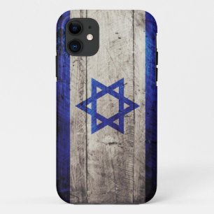 Old Wooden Israel Flag iPhone 11 Case