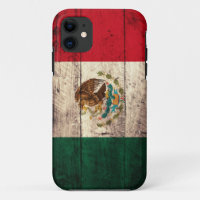 Old Wooden Mexico Flag