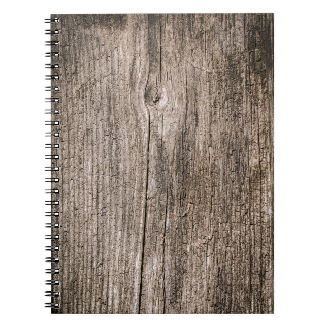 Old wooden planks notebook (Front)