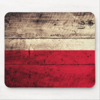 Old Wooden Poland Flag