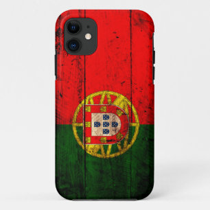 Old Wooden Portugal Flag iPhone 11 Case