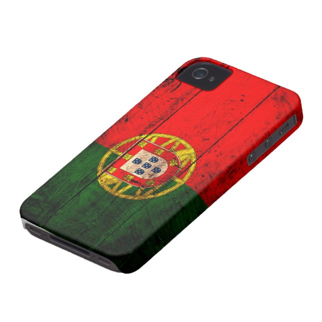 Old Wooden Portugal Flag Case-Mate iPhone Case (Bottom)