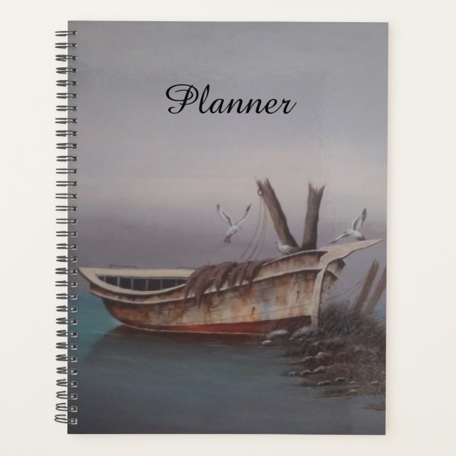 Old Wooden Skiff Planner (Front)