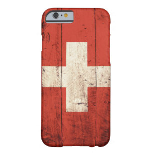 Old Wooden Swiss Flag Barely There iPhone 6 Case