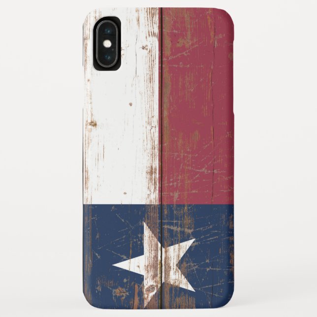 Old Wooden Texas State Flag Case-Mate iPhone Case (Back)