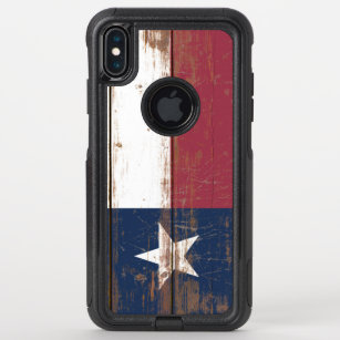 Old Wooden Texas State Flag OtterBox Commuter iPhone XS Max Case