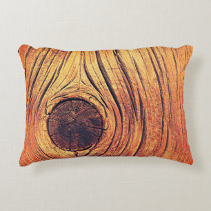 Old wooden texture as background. Vintage colorsst Accent Pillow