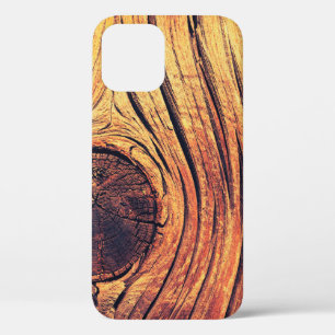Old wooden texture as background. Vintage colorsst iPhone 12 Case