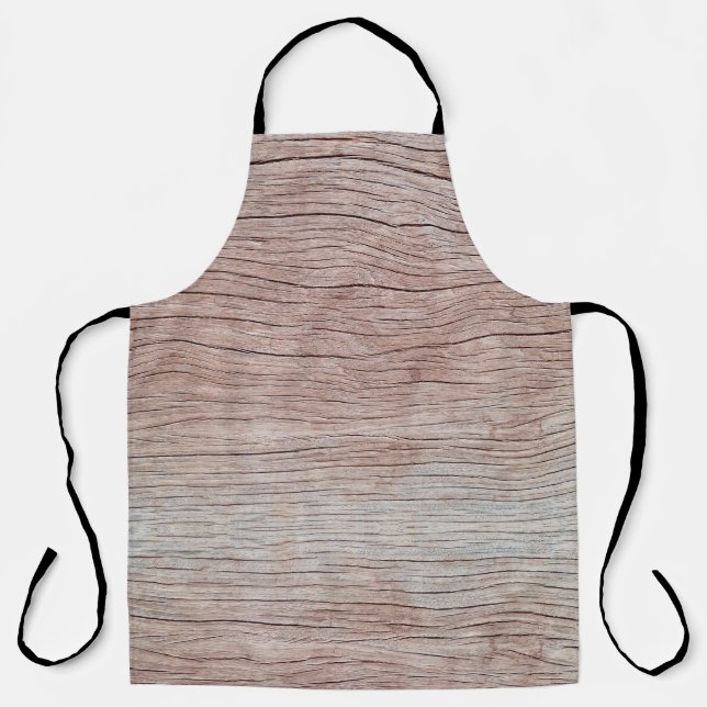 Old wooden texture with beautiful natural patterns apron (Front)