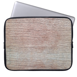 Old wooden texture with beautiful natural patterns laptop sleeve