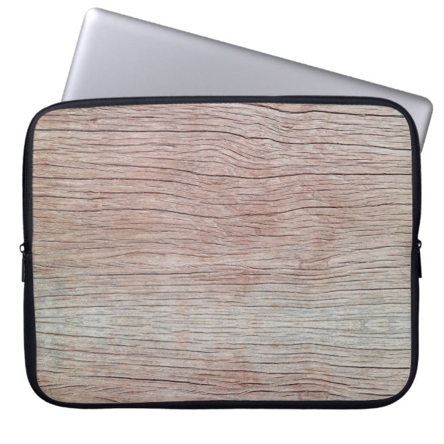 Old wooden texture with beautiful natural patterns laptop sleeve (Front)
