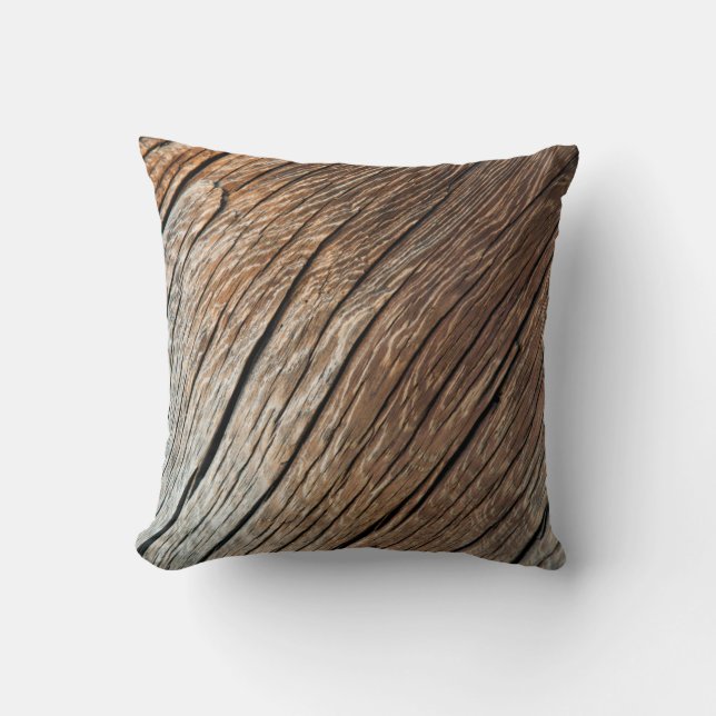 Old wooden texturetexture, wood, abstract, art, ba throw pillow (Front)