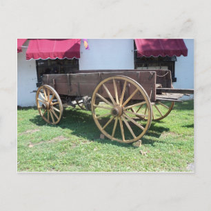 Old Wooden Wagon Postcard
