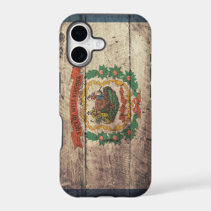 Old Wooden West Virginia Flag