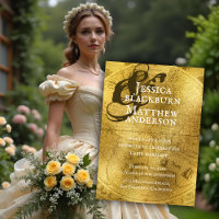 Old World Antique Gold Map Wedding